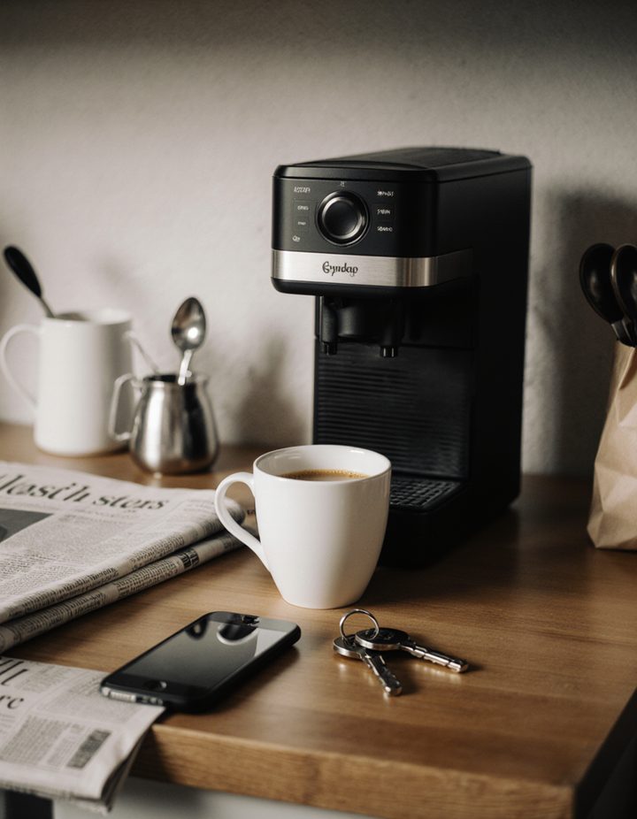 Machine à café installée chez un client